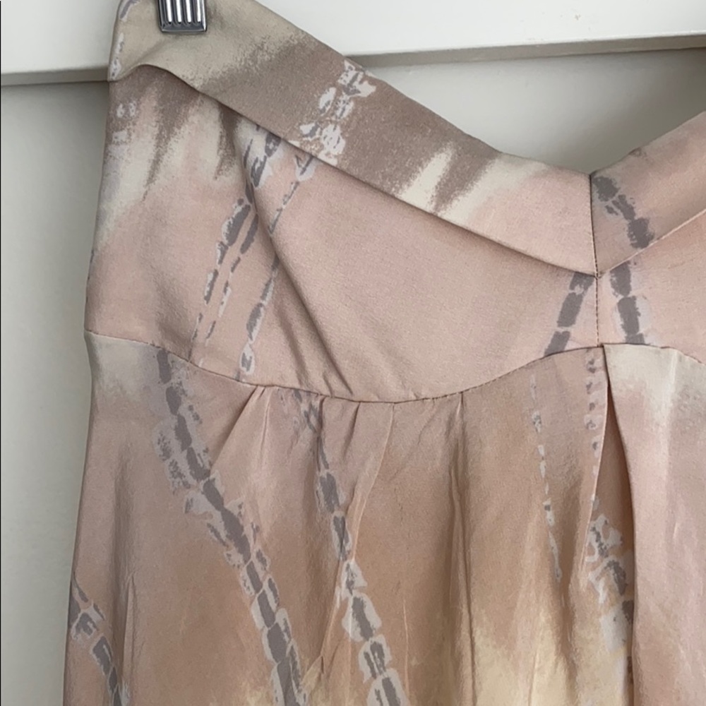 Pastel tie dye silk dress